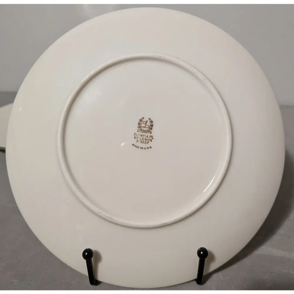Lenox Olympia Platinum X303P Fine China Lot - 3 Salad Plates & 2 Dessert Plates